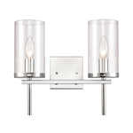 Oakland 13.5'' Wide 2-Light Vanity Light - Chrome