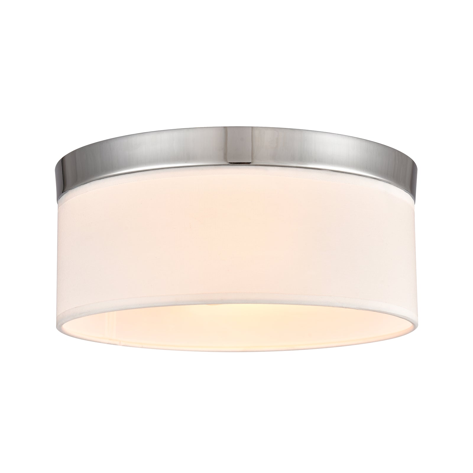 Oak Valley 12'' Wide 2-Light Flush Mount - Chrome