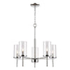 Oakland 25'' Wide 5-Light Chandelier - Chrome