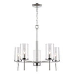 Oakland 25'' Wide 5-Light Chandelier - Chrome