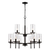 Oakland 28.5'' Wide 9-Light Chandelier - Black
