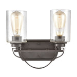Market Square 12'' Wide 2-Light Vanity Light - Oil Rubbed Bronze