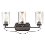 Market Square 20'' Wide 3-Light Vanity Light - Oil Rubbed Bronze