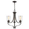 Market Square 19'' Wide 3-Light Chandelier - Oil Rubbed Bronze