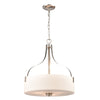Market Square 18'' Wide 3-Light Pendant - Brushed Nickel
