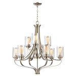 Market Square 29'' Wide 9-Light Chandelier - Brushed Nickel
