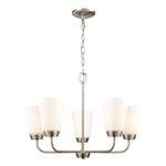 Winslow 25'' Wide 5-Light Chandelier - Brushed Nickel
