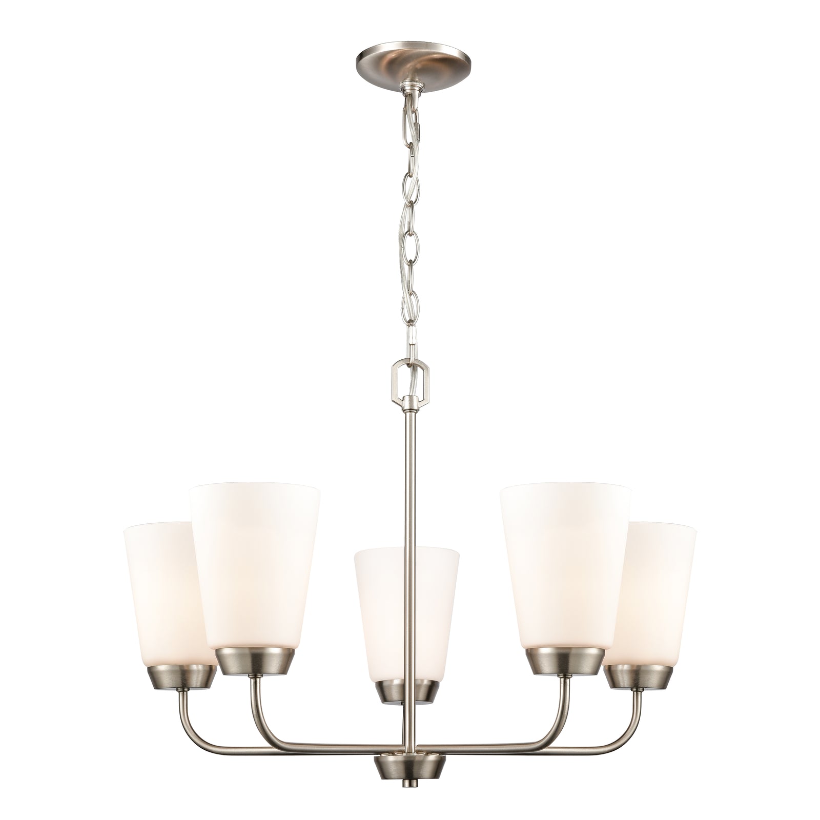 Winslow 25'' Wide 5-Light Chandelier - Brushed Nickel