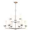 Winslow 30'' Wide 9-Light Chandelier - Brushed Nickel