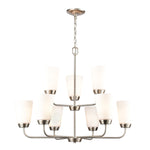 Winslow 30'' Wide 9-Light Chandelier - Brushed Nickel