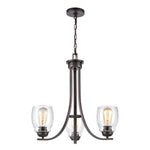 Calistoga 23'' Wide 3-Light Chandelier - Oil Rubbed Bronze