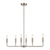 Park Slope 31'' Wide 6-Light Chandelier - Brushed Nickel