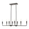 Park Slope 39'' Wide 8-Light Linear Chandelier - Oil Rubbed Bronze
