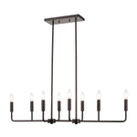 Park Slope 39'' Wide 8-Light Linear Chandelier - Oil Rubbed Bronze