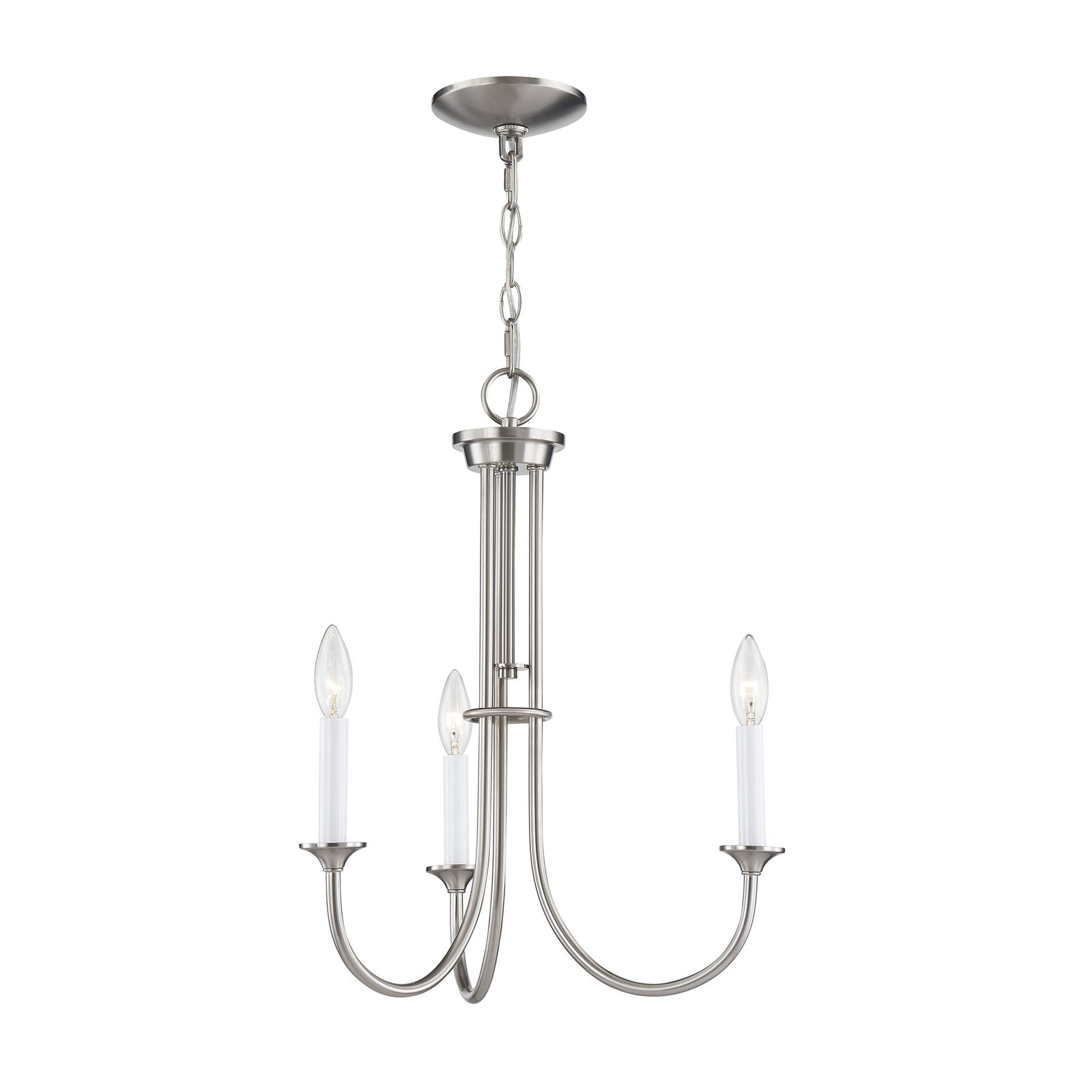 Meadowview 18'' Wide 3-Light Chandelier - Brushed Nickel