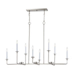 Lexington Green 48'' Wide 8-Light Linear Chandelier - Brushed Nickel
