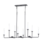 Lexington Green 48'' Wide 8-Light Linear Chandelier - Matte Black