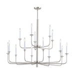 Lexington Green 46'' Wide 15-Light Chandelier - Brushed Nickel