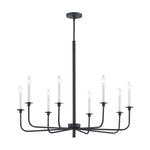Lexington Green 38'' Wide 8-Light Chandelier - Matte Black
