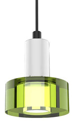 White Socket - Green Color Gel Single Pendant