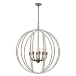 Lasso 32'' Wide 8-Light Chandelier - Gray