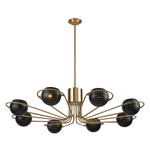 Scarab 47'' Wide 8-Light Chandelier - Satin Brass