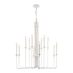 Edward 36'' Wide 12-Light Chandelier - Matte White