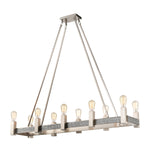 Impression 47'' Wide 10-Light Linear Chandelier - Satin Nickel