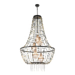 Selene 38'' Wide 5-Light Chandelier - Matte Black