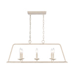 Joanie 34'' Wide 6-Light Linear Chandelier - Antique White