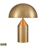 Pilleri 22'' High 2-Light Desk Lamp - Brass - Includes LED Bulb