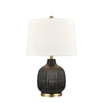 Knighton 24'' High 1-Light Table Lamp - Antique Black