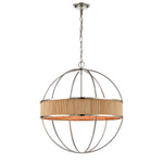 Ural 24'' Wide 6-Light Chandelier - Polished Silver