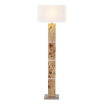 Cahill 63'' High 1-Light Floor Lamp - Natural Burl - Includes LED Bulb