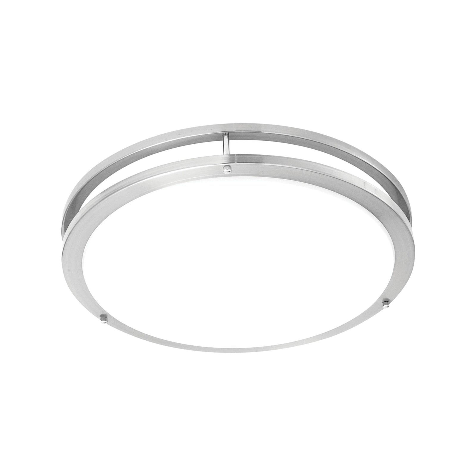 Clarion 14" Wide 1-Light Flush Mount - Brushed Nickel