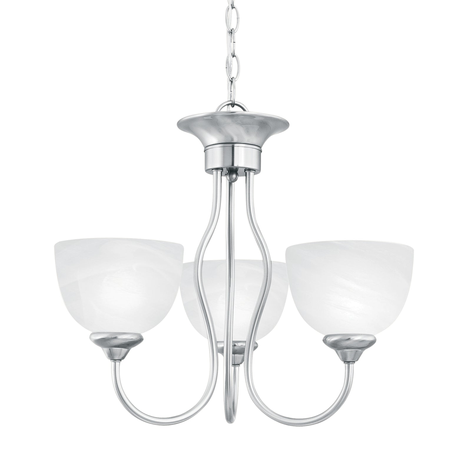 Tahoe 19'' Wide 3-Light Chandelier - Brushed Nickel