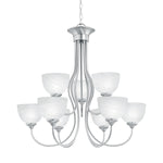 Tahoe 30'' Wide 9-Light Chandelier - Brushed Nickel