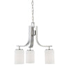 Pendenza 20'' Wide 3-Light Chandelier - Brushed Nickel