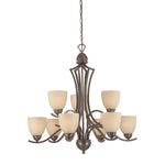 Triton 31'' Wide 9-Light Chandelier - Sable Bronze