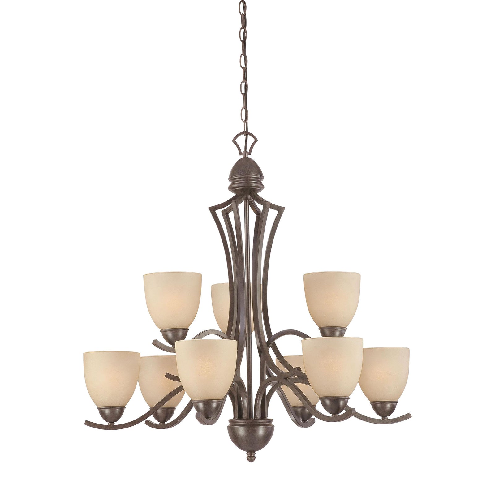 Triton 31'' Wide 9-Light Chandelier - Sable Bronze