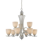 Triton 31'' Wide 9-Light Chandelier - Moonlight Silver