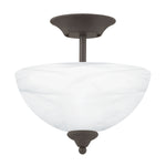 Tahoe 11.75'' Wide 2-Light Semi Flush Mount - Oil Rubbed Bronze