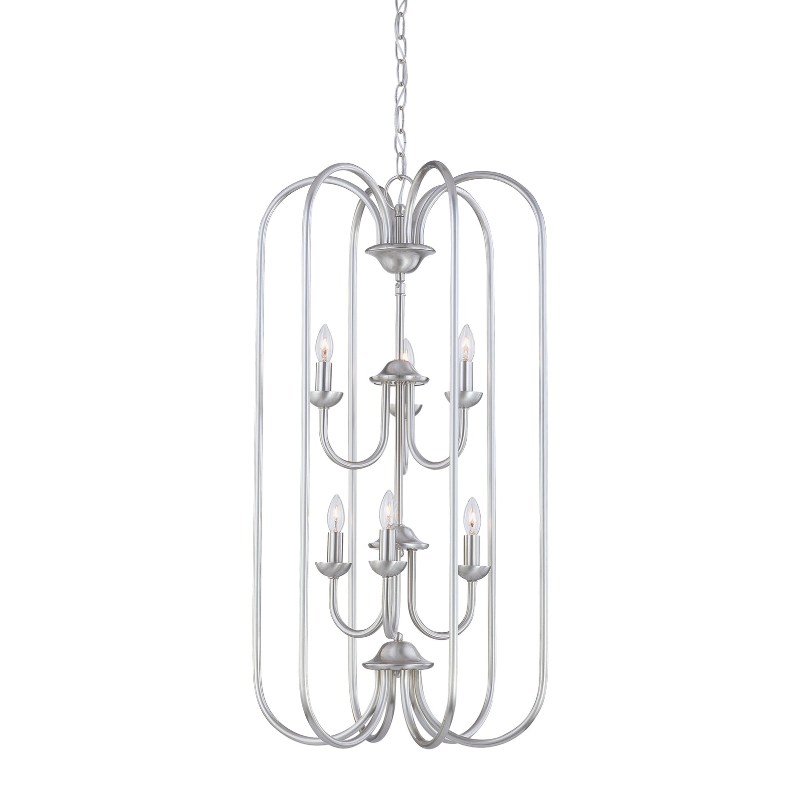 Bella 16.25'' Wide 6-Light Chandelier - Brushed Nickel