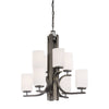 Pendenza 26.5'' Wide 8-Light Chandelier - Oiled Bronze