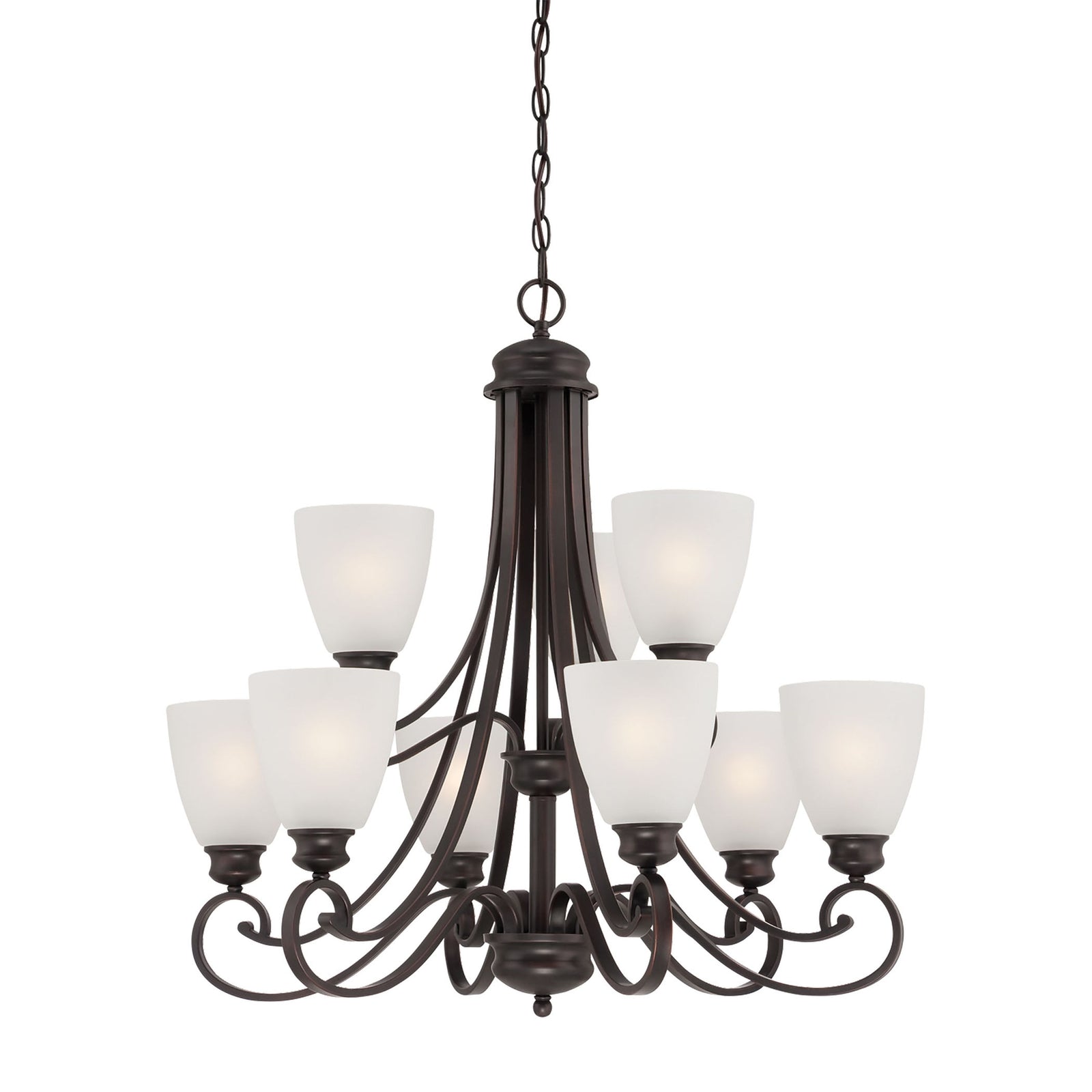 Haven 28.5'' Wide 9-Light Chandelier - Espresso