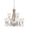 Haven 28.5'' Wide 9-Light Chandelier - Satin Pewter