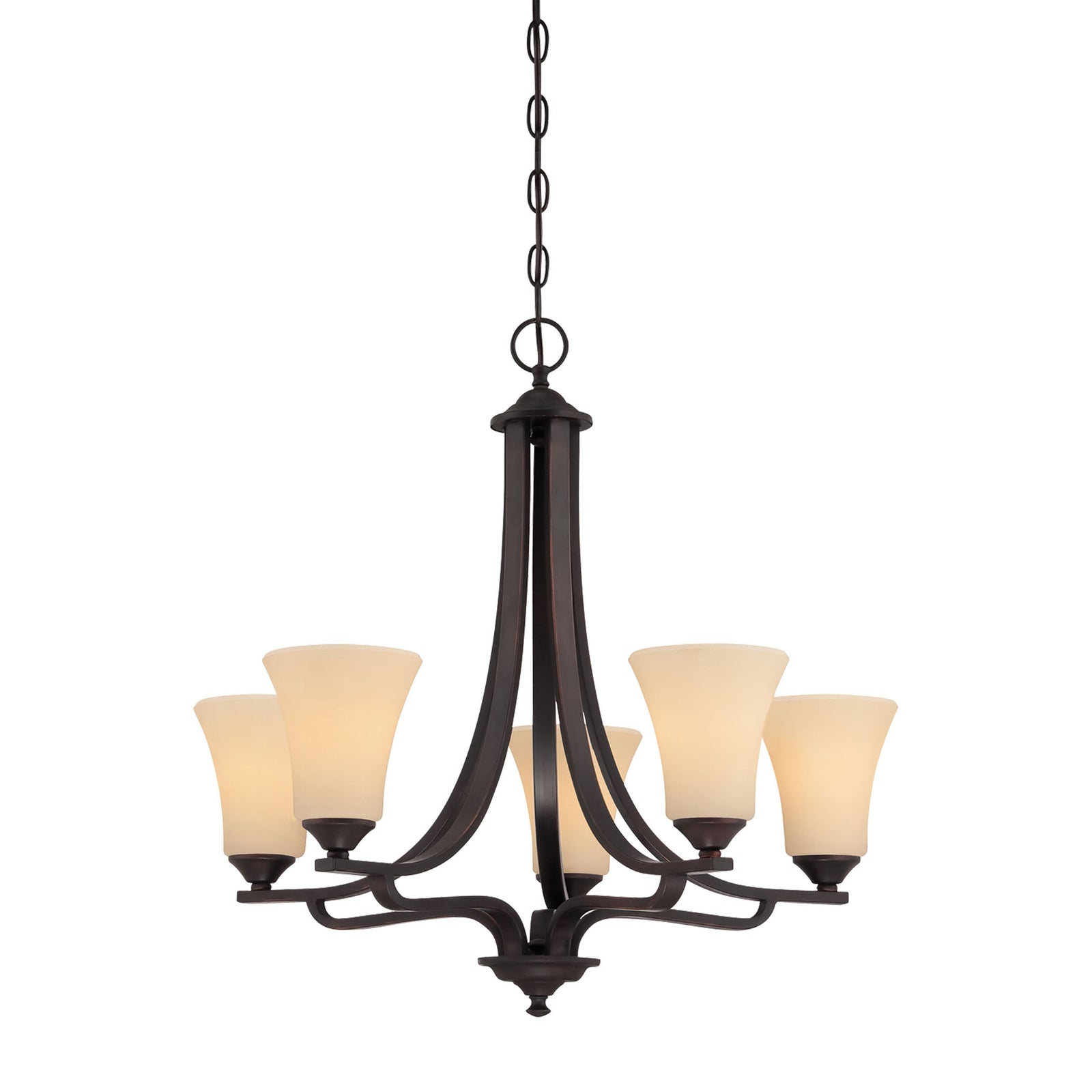 Treme 25'' Wide 5-Light Chandelier - Espresso