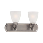 Haven 2-Light Wall Lamp in Satin Pewter