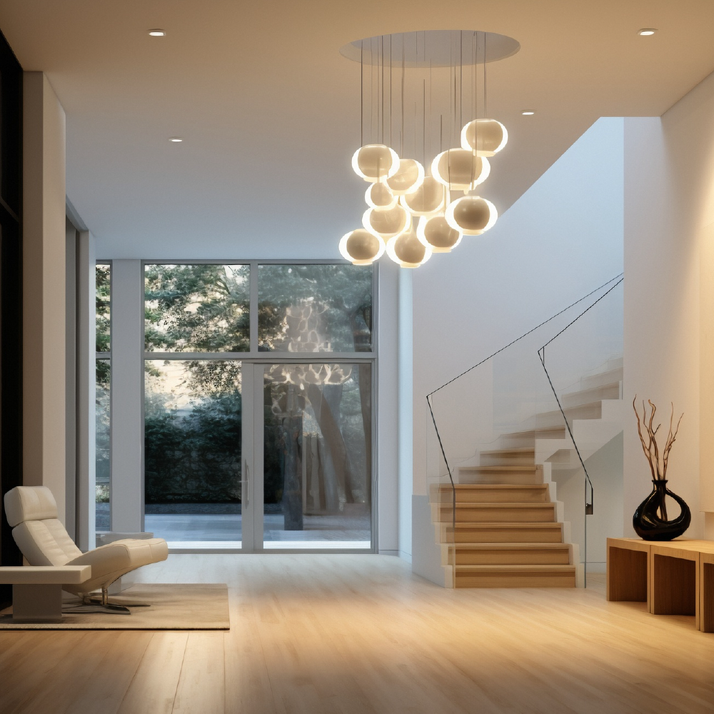 Complex Lighting Example The Art of Layered Lighting: Crafting Depth and Dimension in Modern Sp ...