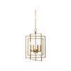 Cube Chandelier - Gold